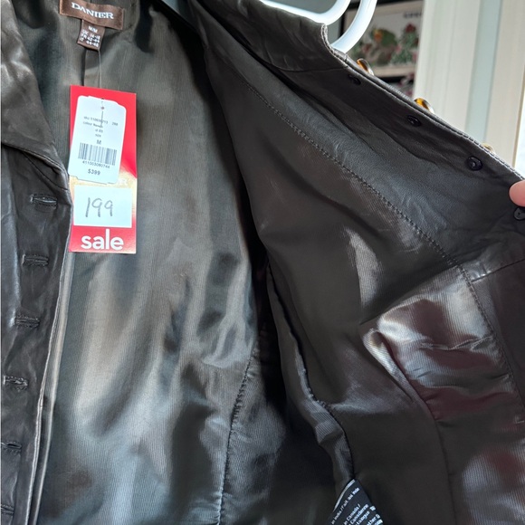 Danier dark brown Leather Jacket - Picture 4 of 6